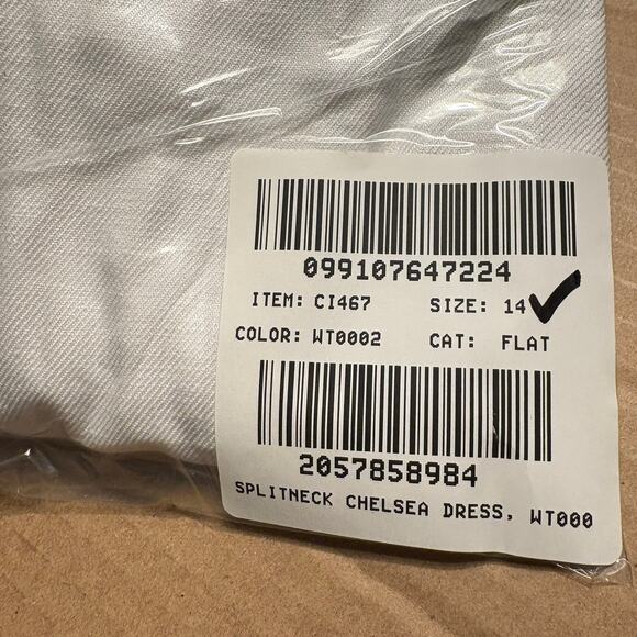 J Crew Executive Stretch Linen Dress 14 White NWT Sheath CI467 Bridal Grad Beach - Picture 5 of 5